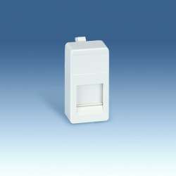 Simon 27 Мех Слоновая кость Адаптер на 1 RJ45(12) 75528-, 75540-, 75541-, 75544-39, узкий, шторка арт. 27087-31