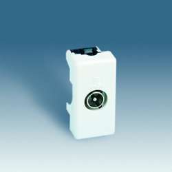 Simon 27 Мех Слоновая кость Розетка TV узкая арт. 27475-31