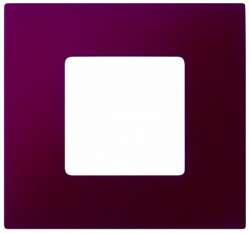 Simon 27 Play Артик Баклажан Рамка-декор 1-ая арт. 2700617-085