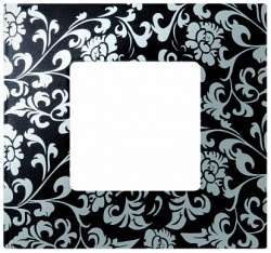 Simon 27 Play Черная Ретро Рамка-декор 1-ая арт. 2700617-804