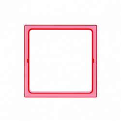 Simon 27 Play Красная прозрачный Вставка декоративная для рамок с вырезом под декор арт. 2700670-110