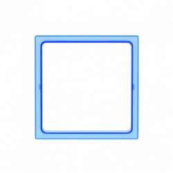Simon 27 Play Синяя прозрачный Вставка декоративная для рамок с вырезом под декор арт. 2700670-109