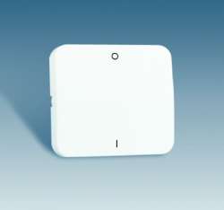Simon 73 Белая Клавиша 1-ая для 2-х полюсного выключателя арт. 73023-30