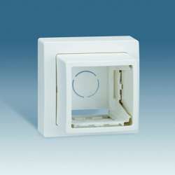 Simon 73 loft Белый Адаптер для установки механизмов серии Simon 27, S73Wood арт. 73088-50