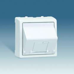 Simon 73 loft Графит Адаптер на 1 RJ45(12) 75528-, 75540-, 75541-, 75544-39, наклон арт. 73085-62