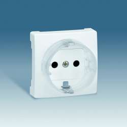 Simon 73 loft Графит Накладка розетки с/з с защитными шторками арт. 73041-62