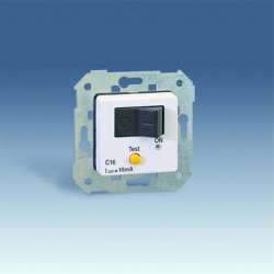 Simon 75 Мех Белый Дифференциальный автоматический выключатель (1Р + N), 10А, 10мА, S27,82,82N,88 арт. 75416-30