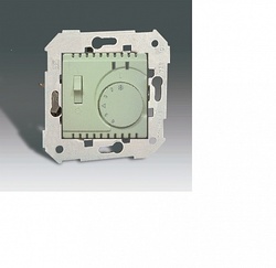 Simon 75 Мех Белый Регулятор для тёплого пола с датчиком температуры арт. 82504-30