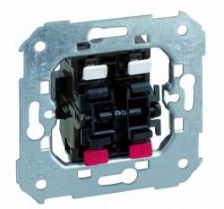 Simon 75 Мех Выключатель кнопочный сдвоенный (нормально-разомкнутый) 10АХ 250V арт. 75396-39