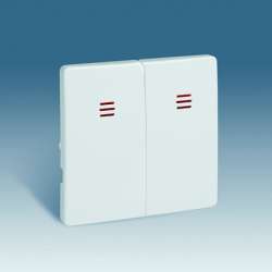 Simon 82 Алюминий Клавиша 2-ая с подсветкой арт. 82025-33