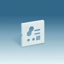 Simon 82 Белая Накладка на пульт ДУ с возм.отправки сообщен. для 1-канал.звук.станции, S82,82Нат арт. 82532-30