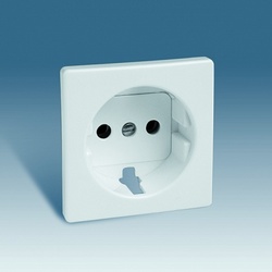 Simon 82 Белая Накладка розетки 1-ая с/з арт. 82041-30