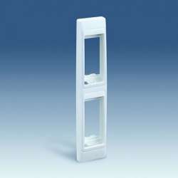 Simon 82 Centr. Алюминий Рамка узкая с суппортами на два узких модуля для скрытого монтажа арт. 82625-63