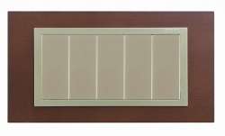 Simon 82 Centr. Дуб/Шампань (дерево) Рамка с суппортом на 8 узких модулей арт. 82987-66