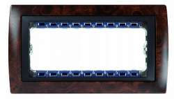 Simon 82 Centr. Орех/Графит Рамка с суппортом на 8 узких модулей арт. 82885-68