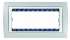 Simon 82 Centr. Серая/Белая Рамка с суппортом на 5 узких модулей арт. 82651-33