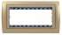 Simon 82 Centr. Шампань/Шампань Рамка с суппортом на 8 узких модулей арт. 82984-34