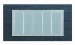 Simon 82 Centr. Сланец/Алюминий(композит) Рамка с суппортом на 8 узких модулей арт. 82987-63