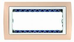 Simon 82 Centr. Слоновая кость/Слоновая кость Рамка с суппортом на 8 узких модулей арт. 82681-31