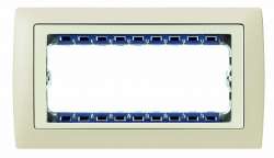 Simon 82 Centr. Слоновая кость/Слоновая кость Рамка с суппортом на 8 узких модулей арт. 82780-61