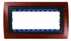 Simon 82 Centr. Вишня/Графит Рамка с суппортом на 8 узких модулей арт. 82885-61