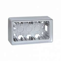 Simon 82 Detail Алюминий Коробка 2-ая для наружного монтажа арт. 8200760-093