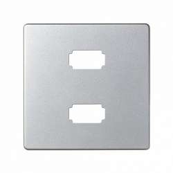 Simon 82 Detail Алюминий Накладка Розетки USB 2-ой 2.0 типа A, мама (7501090-039) арт. 8201090-093