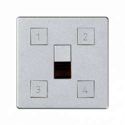 Simon 82 Detail Алюминий Накладка на сценарный контроллер освещения арт. 82048-93