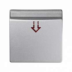 Simon 82 Detail Алюминий Накладка на выключатель под карточку арт. 82078-93