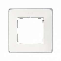 Simon 82 Detail Белый, основание алюминий Рамка 1-ая арт. 8201610-243