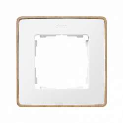 Simon 82 Detail Белый, основание дерево Рамка 1-ая арт. 8201610-270