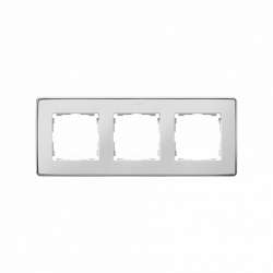 Simon 82 Detail Белый, основание хром Рамка 3-ая арт. 8201630-244