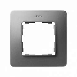 Simon 82 Detail Белый/Алюминий Рамка 1-ая арт. 8200610-093