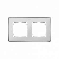 Simon 82 Detail Белый,основание хром Рамка 2-ая арт. 8201620-244