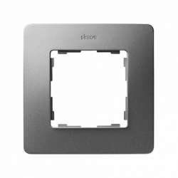 Simon 82 Detail Черный/Алюминий Рамка 1-ая арт. 8200610-293