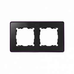 Simon 82 Detail Графит,фиолетовое основание Рамка 2-ая арт. 8201620-251