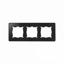 Simon 82 Detail Графит,фиолетовое основание Рамка 3-ая арт. 8201630-251