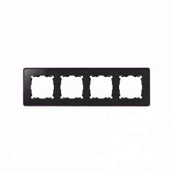 Simon 82 Detail Графит,фиолетовое основание Рамка 4-ая арт. 8201640-251