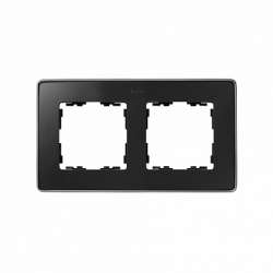 Simon 82 Detail Графит,основание алюминий Рамка 2-ая арт. 8201620-240