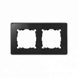 Simon 82 Detail Графит,основание хром Рамка 2-ая арт. 8201620-241