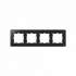 Simon 82 Detail Графит,основание хром Рамка 4-ая арт. 8201640-241