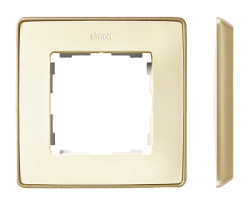 Simon 82 Detail Слоновая кость, основание шампань Рамка 1-ая арт. 8201610-248