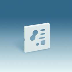 Simon 82 Графит Накладка на FM-тюнер, пульт ДУ для 1-канал.звук.станции, S82,82Нат арт. 82522-38