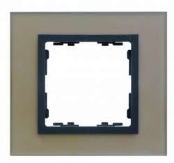 Simon 82 Nature Медь/Графит/Стекло Рамка 4-ая арт. 82847-34