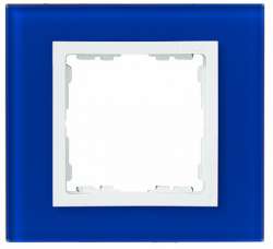 Simon 82 Nature Стекло синее Рамка 3-ая арт. 82637-64