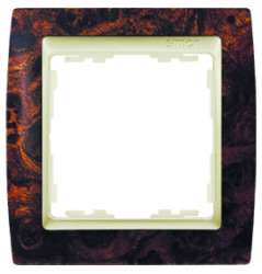 Simon 82 Орех/Металлик Рамка 3-ая арт. 82935-68