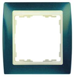 Simon 82 Синий Металлик/Слоновая кость Рамка 1-ая арт. 82714-64