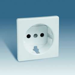 Simon 82 Слоновая кость Накладка розетки 1-ая с/з арт. 82041-31