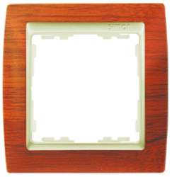 Simon 82 Вишня/Металлик Рамка 1-ая арт. 82915-61