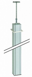 Simon Connect Алюминий Колонна 1-сторонняя, К45, с телескопическим упором, 70х60 мм, 3м арт. ALK1100-8